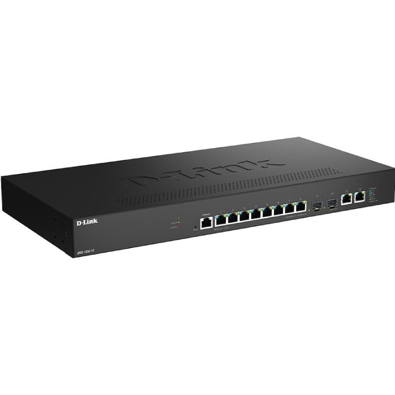 Switch D-link Dms-1250-12 / e 12 Portas / Rj-45 Gigabit 10 / 100 / 1000 / SFP