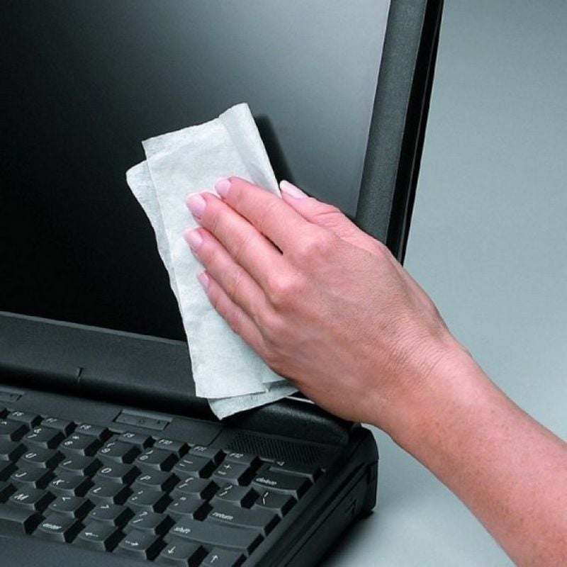 Fellowes 9183101 Dispensador de 100 Toalhetes para Limpeza de Ecrãs / Embalagem com 6