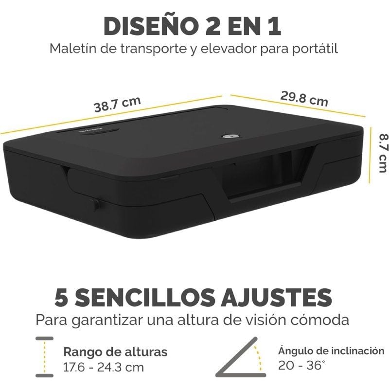 Fellowes Breyta Laptop Lift Case para Computadores Portáteis Até 14" / Preto