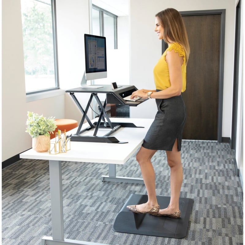 Suporte de Secretária Elevável Fellowes Sit-stand Lotus LT / Até 17 Kg / Preto