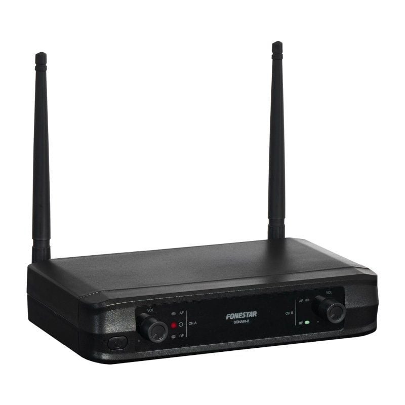 Fonestar Sonair-2m Microfone sem Fios UHF de Mão Duplo / Inclui Recetor