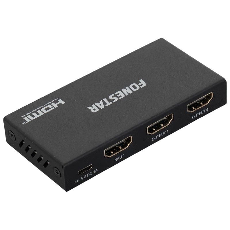 Duplicador HDMI Fonestar Fo-22s2ed / 2x HDMI Fêmea - HDMI Macho