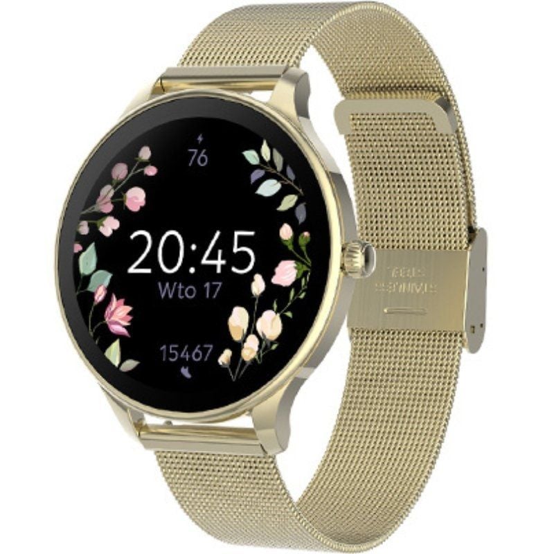 Smartwatch Forever Velora Sb-306 / Notificações / Ritmo Cardíaco / Ouro