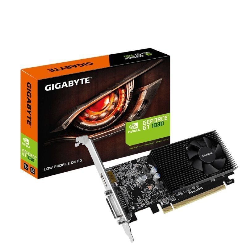 Gigabyte Geforce GT 1030 D4 2G / 2GB GDDR4 / Placa Gráfica Compatível de Baixo Perfil
