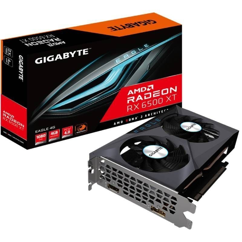 Placa Gráfica Gigabyte Radeon RX 6500 XT Eagle / 4GB GDDR6