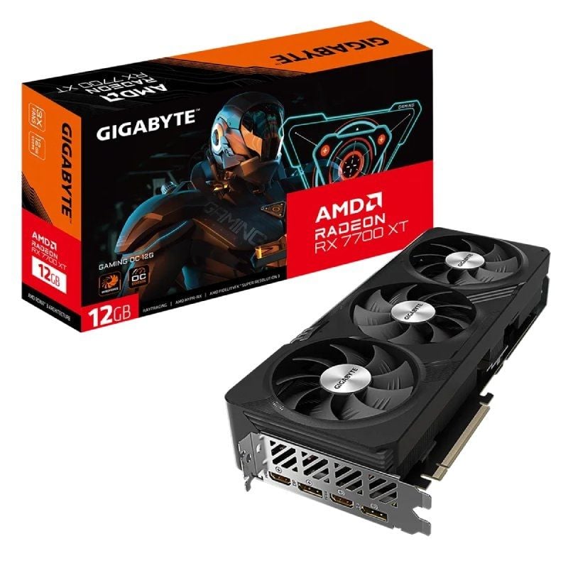 Placa Gráfica Gigabyte Radeon RX 7700 XT XT GAMING OC / 12GB GDDR6