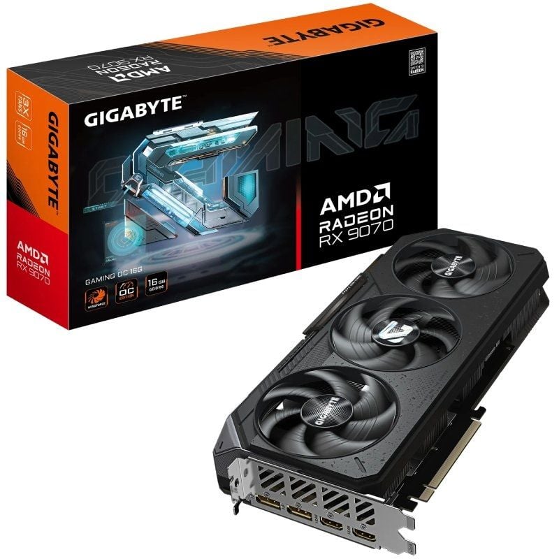 Placa Gráfica Gigabyte Radeon RX 9070 Gaming OC / 16GB GDDR6