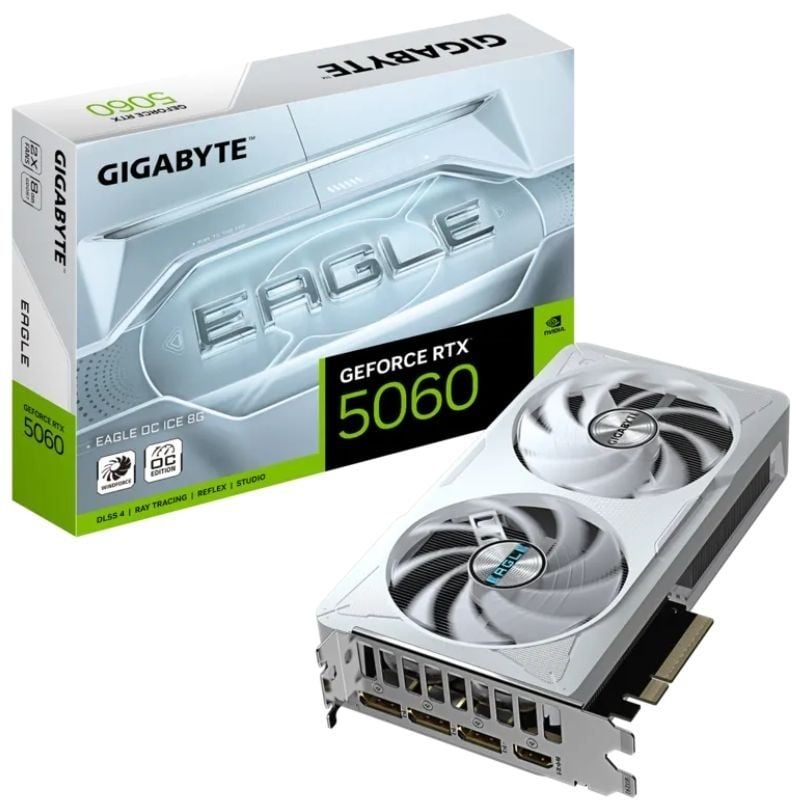 Placa Gráfica Gigabyte Geforce RTX 5060 Eagle OC ICE / 8GB GDDR7