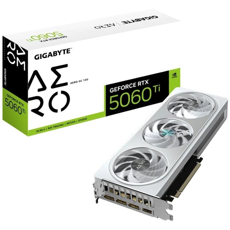 Placa Gráfica Gigabyte Geforce RTX 5060 Ti AERO OC / 16GB GDDR7