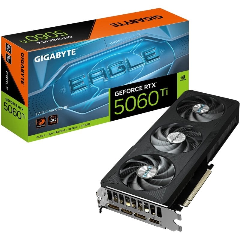 Placa Gráfica Gigabyte Geforce RTX 5060 Ti EAGLE MAX OC / 8 GB GDDR7