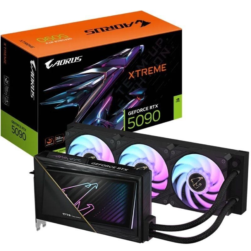 Placa Gráfica Gigabyte AORUS Geforce RTX 5090 Xtreme Waterforce / 32GB GDDR7