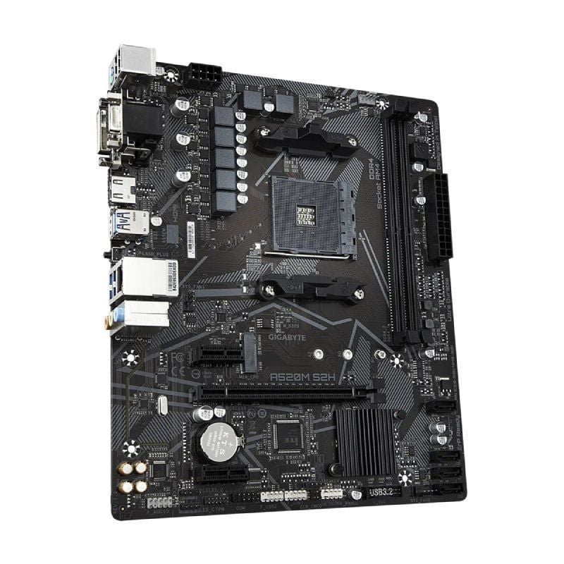 Placa-mãe Gigabyte A520M S2H Socket AM4 / Micro ATX