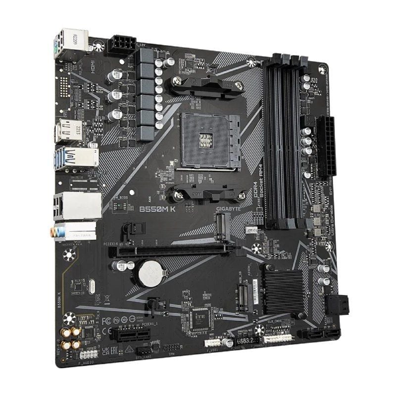 Placa-mãe Gigabyte B550M K Socket AM4 / Micro ATX