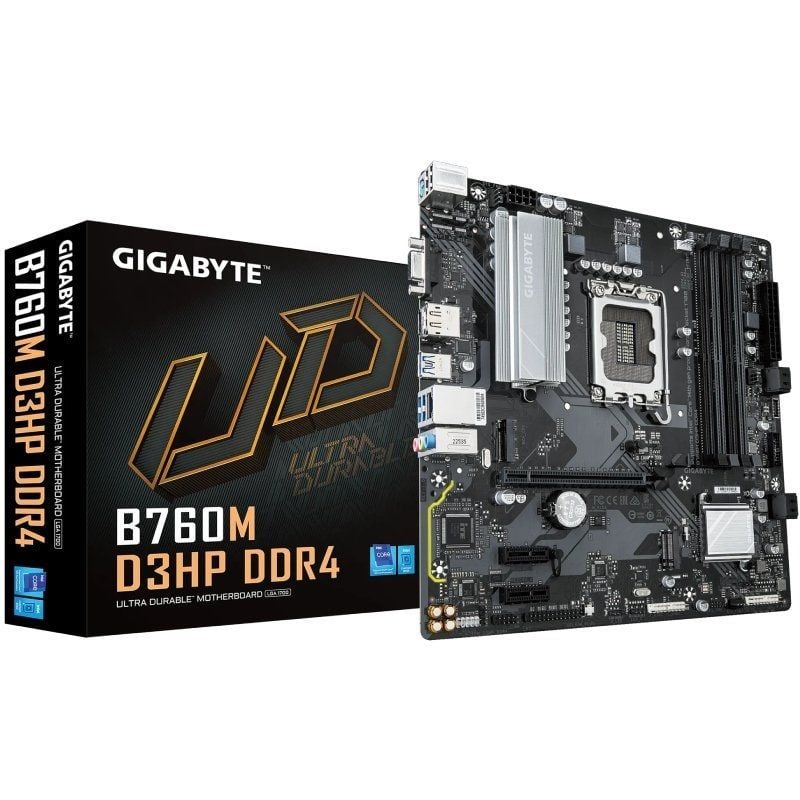 Placa-mãe Gigabyte B760M D3HP DDR4 Socket 1700 / Micro ATX
