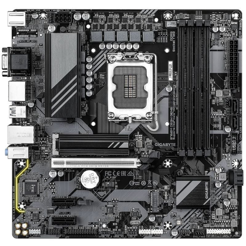 Placa-mãe Gigabyte B760M DS3H GEN5 Socket 1700 / Micro ATX