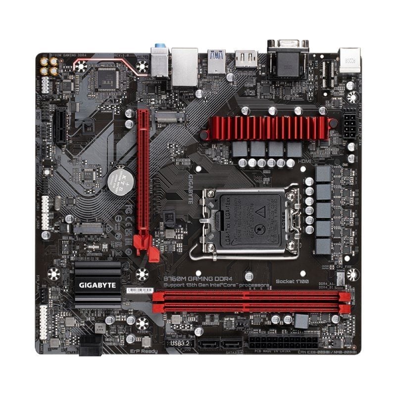 Placa-mãe Gigabyte B760M GAMING DDR4 Socket 1700 / Micro ATX