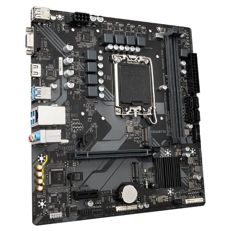 Placa-mãe Gigabyte B760M H DDR4 Socket 1700 / Micro ATX