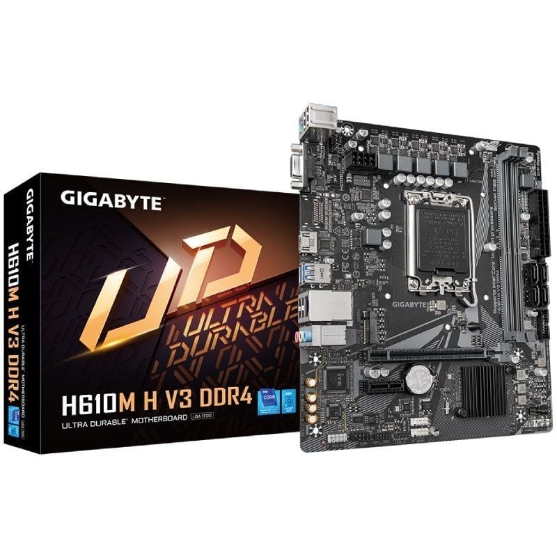 Placa-mãe Gigabyte H610M H V3 DDR4 Socket 1700 / Micro ATX