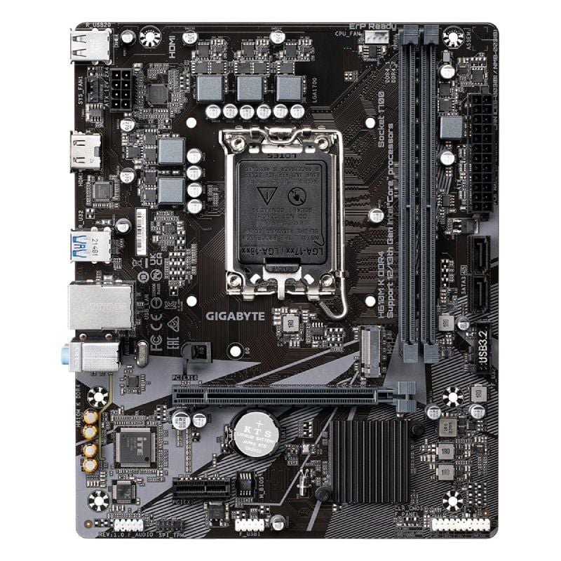 Placa-mãe Gigabyte H610M K DDR4 Socket 1700 / Micro ATX