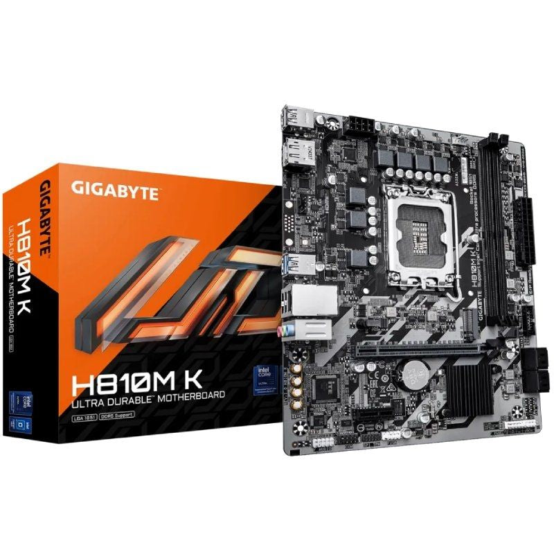 Gigabyte H810M K Socket 1851 / DDR5 / PCIe 4.0 / Placa-mãe Micro ATX
