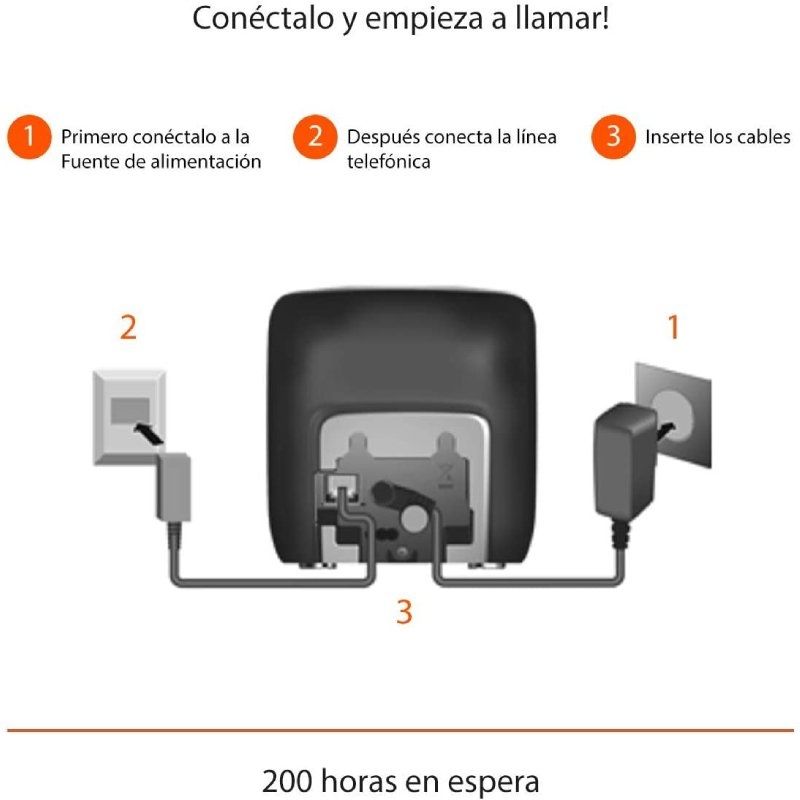 Telefone sem Fios Gigaset A270 / Preto