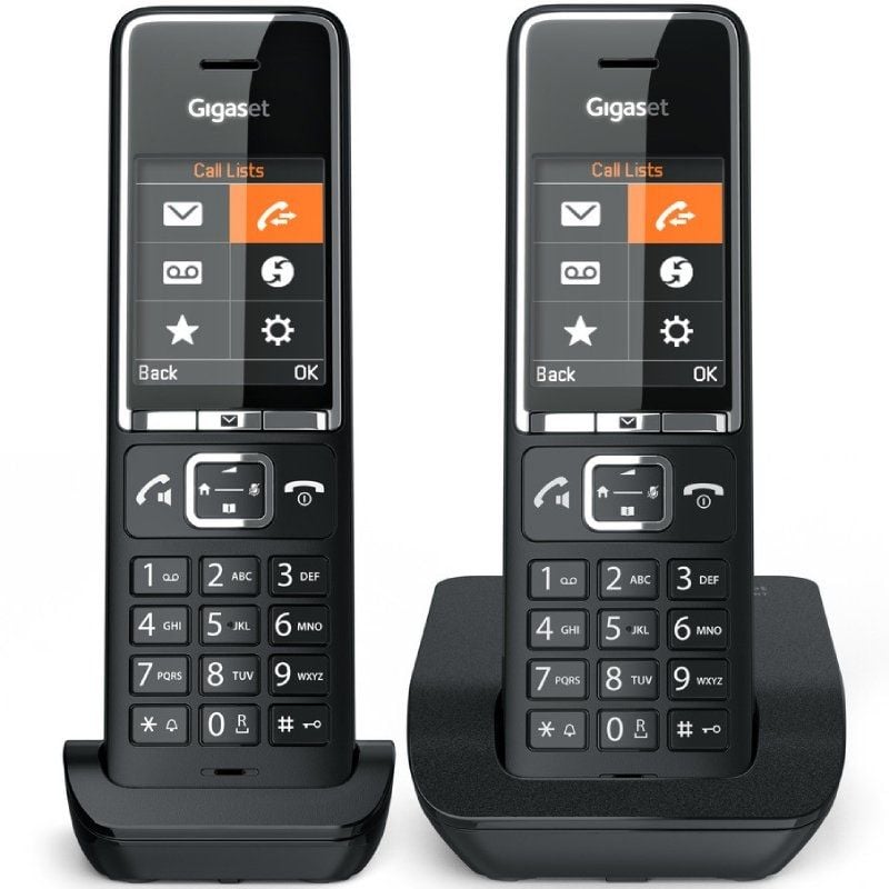 Telefone sem Fios Gigaset Comfort 550 / DUO Pack / Preto