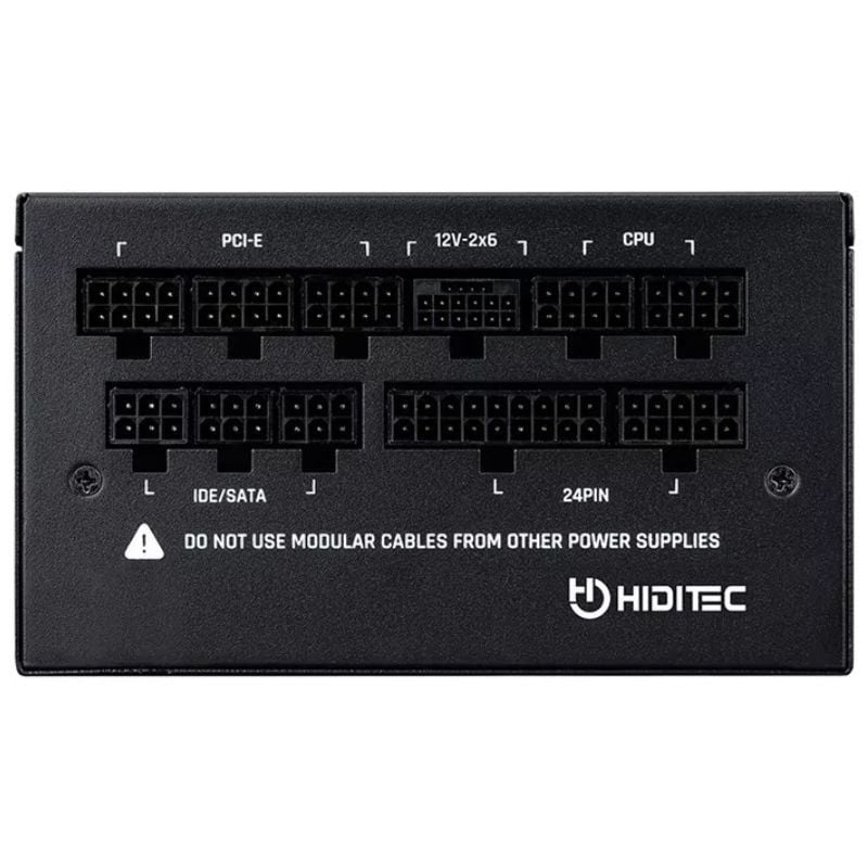 Fonte de Alimentação Hiditec GDX750 V3 / 750W / Ventilador de 14cm / ATX 3.1 / PCIe 5.1 / 80 Plus G…