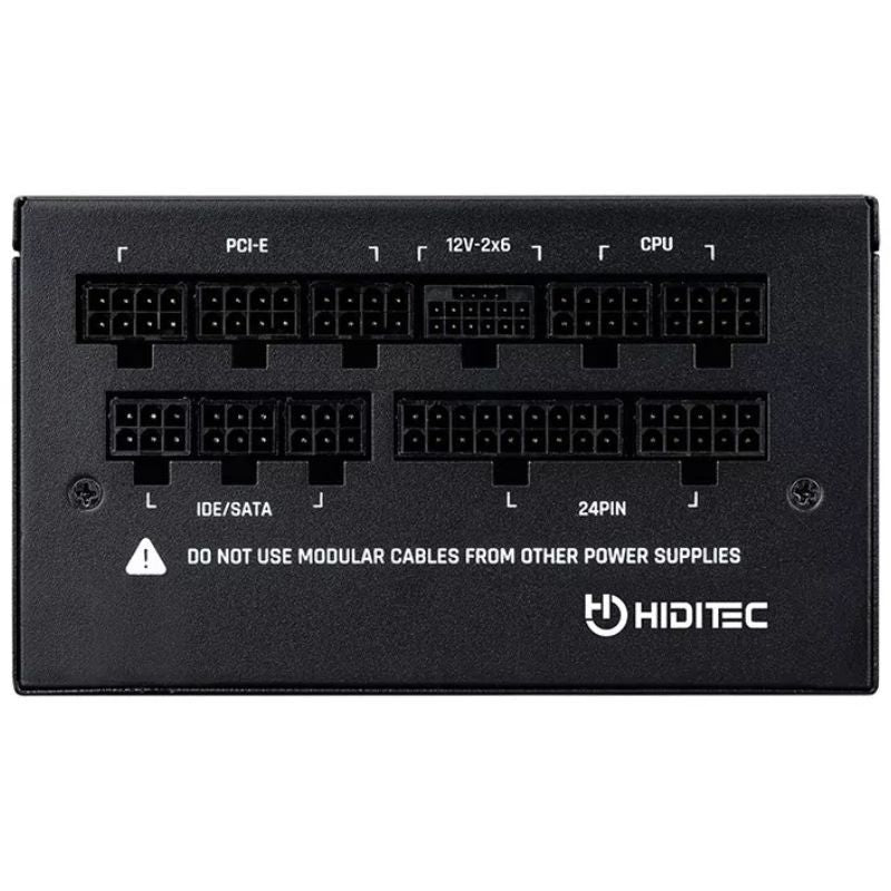 Fonte de Alimentação Hiditec GDX850 V3 / 850W / Ventilador de 14cm / ATX 3.1 / PCIe 5.1 / 80 Plus G…
