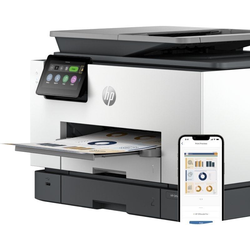 Impressora Multifunções HP Officejet Pro 9130b Wifi / Fax / Duplex / ADF / Branco