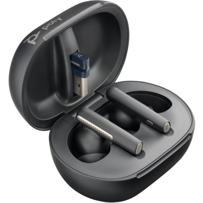 Auricular Bluetooth Poly Voyager Free 60+ UC M com Estojo de Carregamento + Adaptador BT700 / Auton…