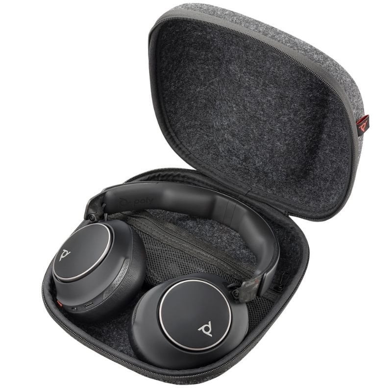 Auscultadores sem Fios Poly Voyager Surround 80 UC USB Type-c + Adaptador Usb-c / a / com Microfone…