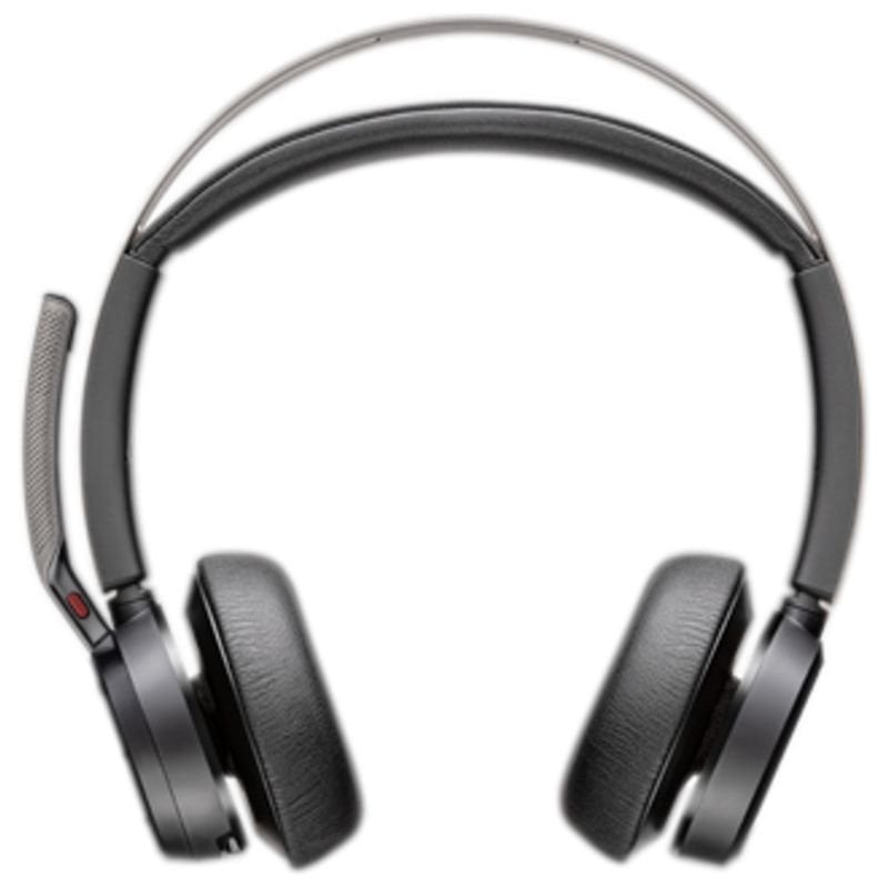 Auscultadores sem Fios Polyvoyager Focus 2 Usb-c-c + Adaptador Usb-c / a / com Microfone / Bluetoot…