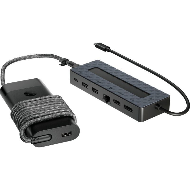 Estação de Ancoragem USB Tipo C HP e Carregador Universal para Computador Portátil 9H0H9AA