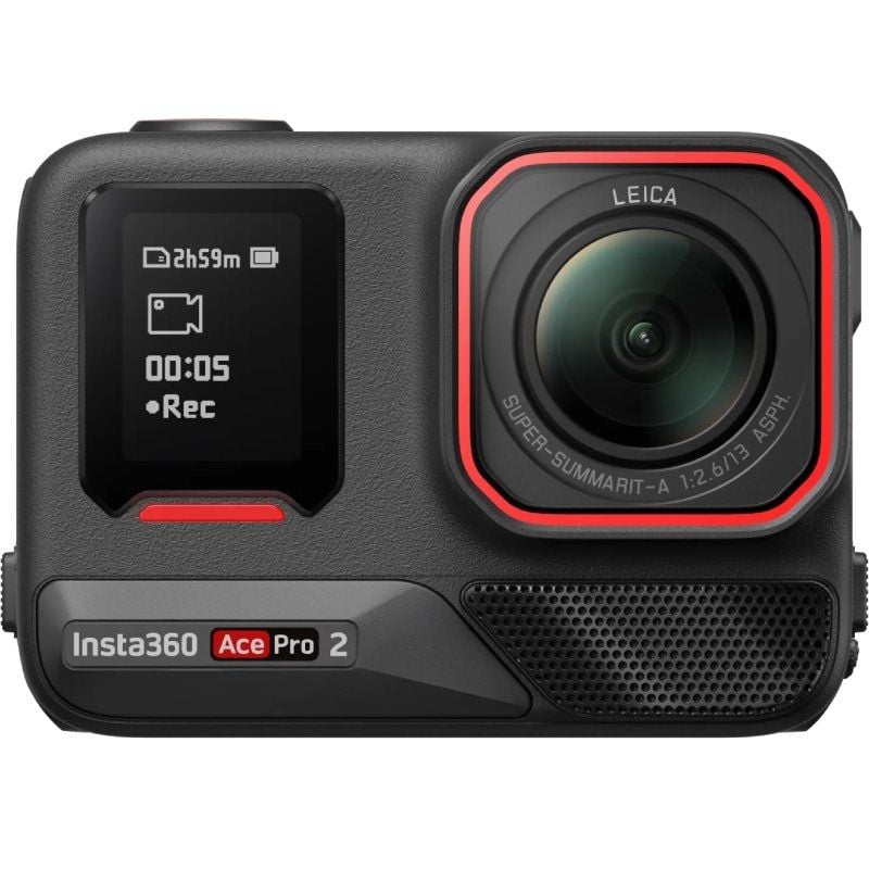 Câmara Desportiva Digital Insta360 Ace Pro 2 Pack 2 Pilhas / 8K / 180° Ângulo de Visão / Preto