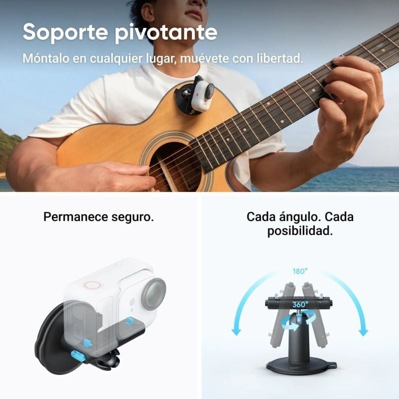 Insta360 GO Ultra Pack Câmara Desportiva Digital para Criadores / 4K / Ângulo de Visão de 360° / Pr…