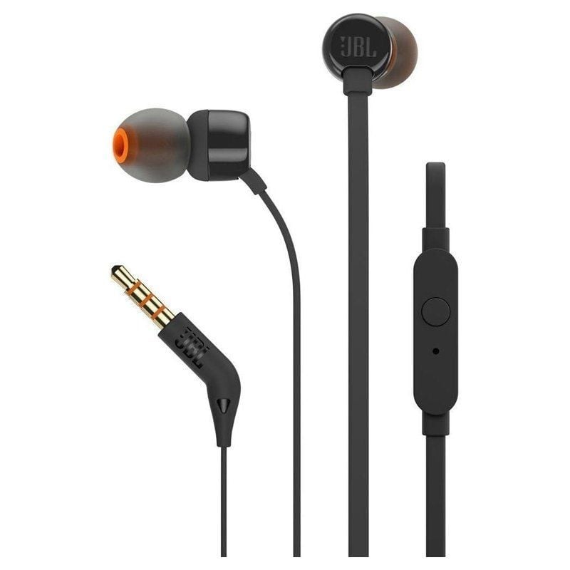 Auscultadores Intra-auriculares JBL Tune 110 / com Microfone / Jack 3.5 / Preto