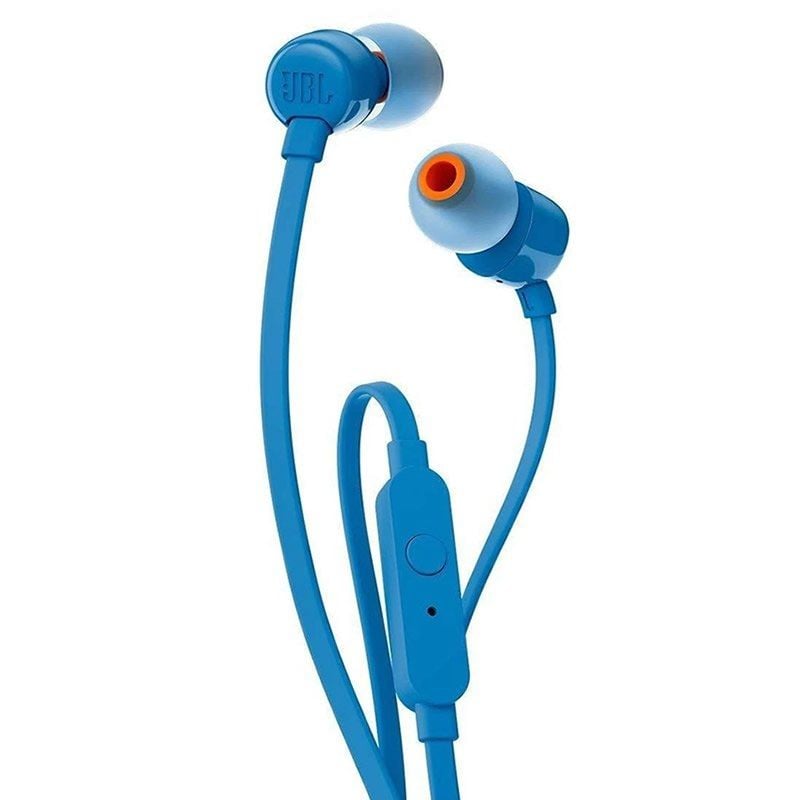 Auscultadores Intra-auriculares JBL Tune 110 / com Microfone / Jack 3.5 / Azul