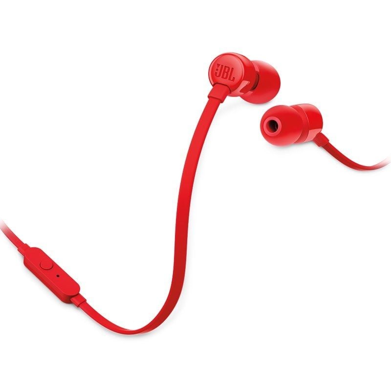 JBL T110 Auscultadores Intra-auriculares / com Microfone / 3,5 Jack / Vermelho