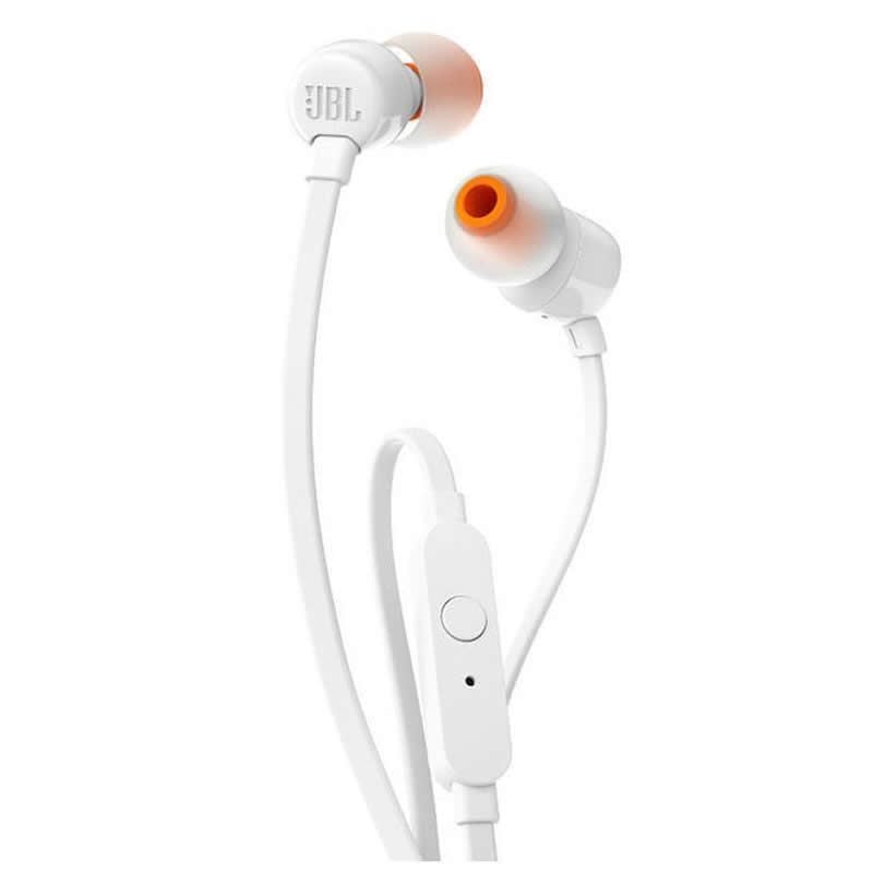 Auscultadores Intra-auriculares JBL Tune 110 / com Microfone / Jack 3.5 / Branco