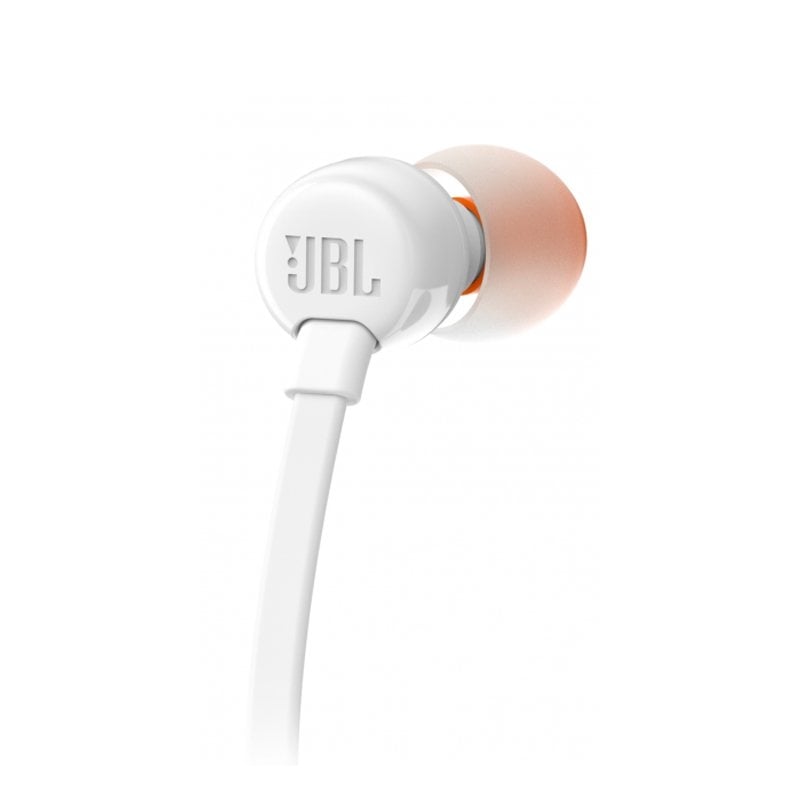Auscultadores Intra-auriculares JBL Tune 110 / com Microfone / Conector de 3,5 / Brancos