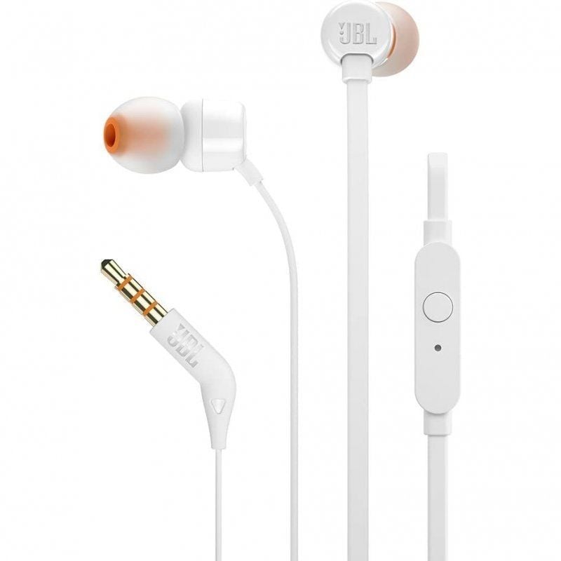 Auscultadores Intra-auriculares JBL Tune 160 / com Microfone / Jack 3.5 / Branco