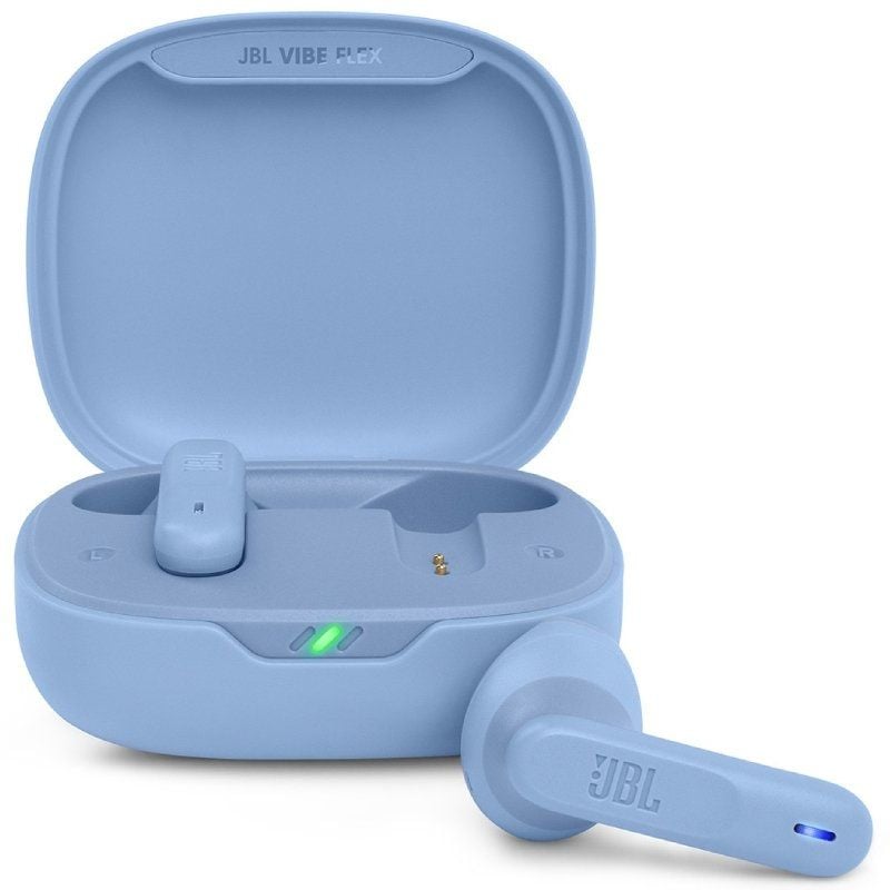 Auscultadores JBL Vibe Flex Bluetooth com Estojo de Carregamento / 8h de Autonomia / Azul