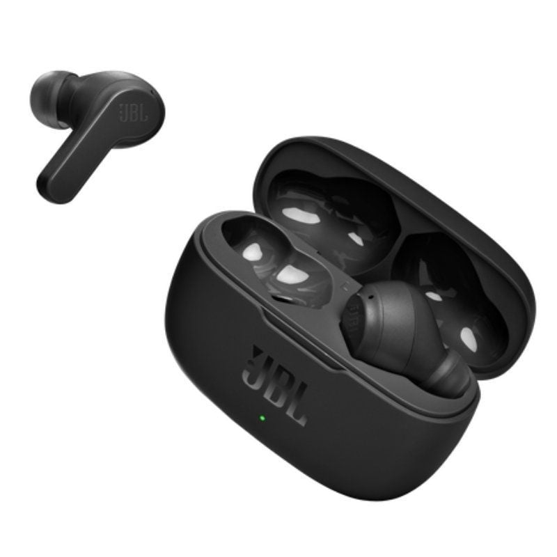 Auscultadores Bluetooth JBL Wave 200TWS com Estojo de Carregamento / 5h de Autonomia / Preto