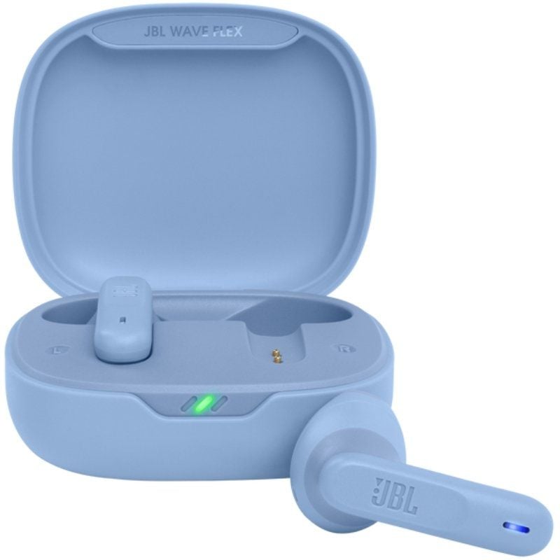 Auscultadores JBL Wave Flex Bluetooth com Estojo de Carregamento / Autonomia 8h / Azul