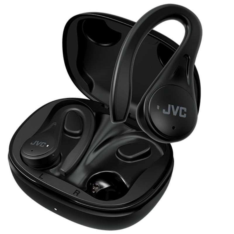 Auricular Bluetooth JVC Ha-ec25t com Estojo de Carregamento / 7,5h de Duração da Bateria / Preto