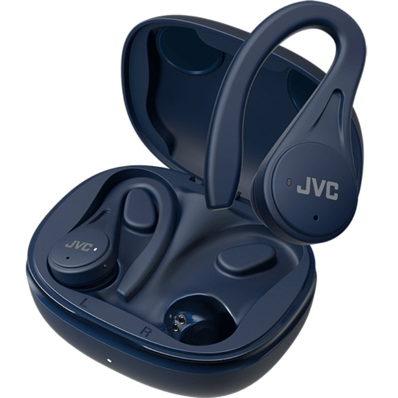 Auricular Bluetooth JVC Ha-ec25t com Estojo de Carregamento / 7,5h de Duração da Bateria / Azul