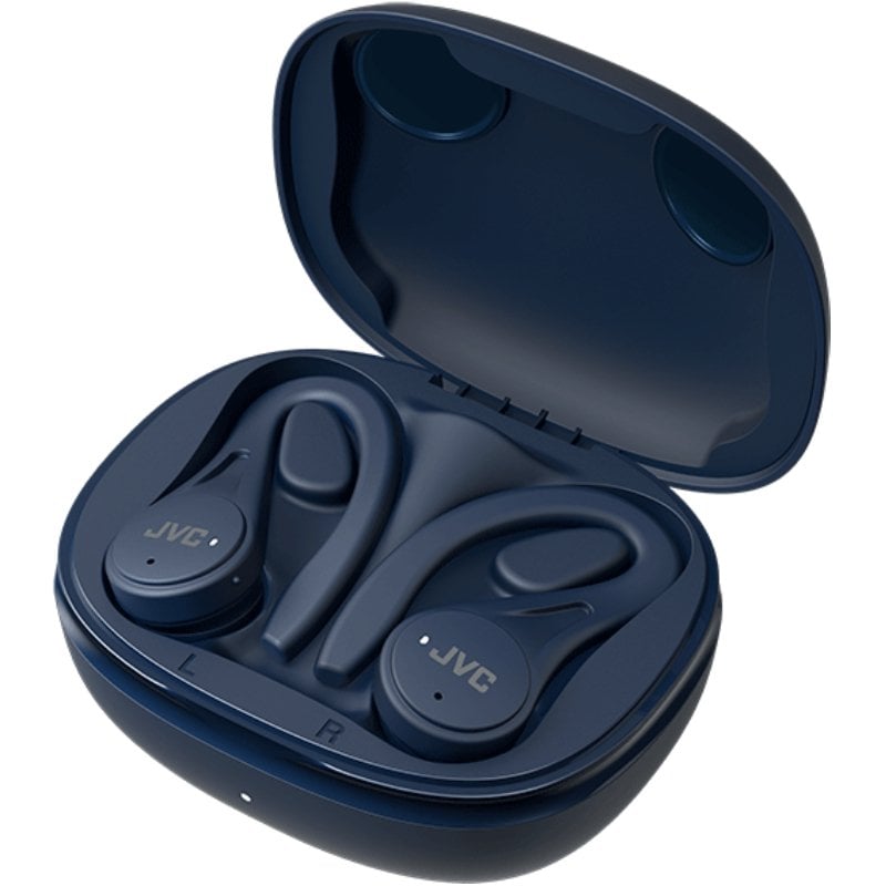 Auricular Bluetooth JVC Ha-ec25t com Estojo de Carregamento / 7,5h de Duração da Bateria / Azul