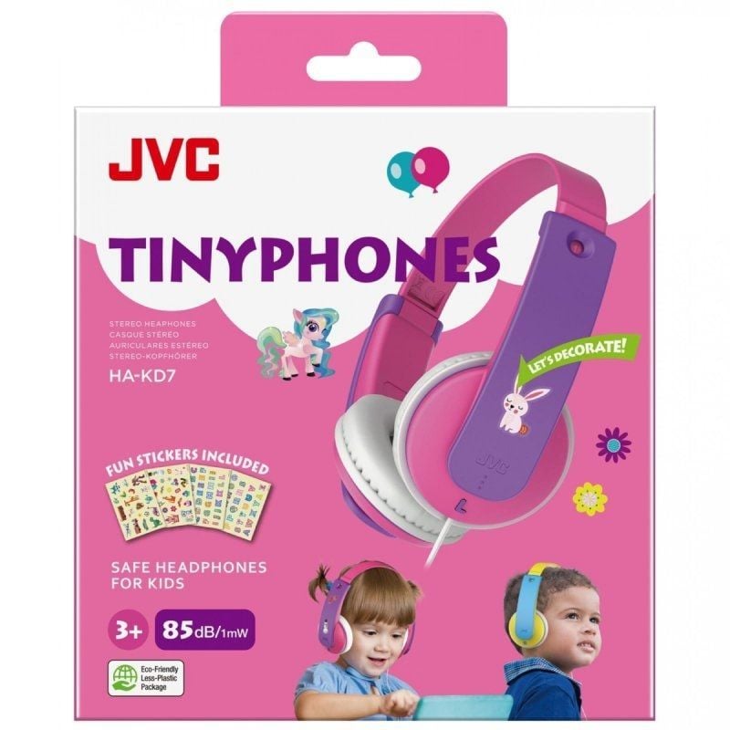JVC Ha-kd7 Auscultadores para Crianças / Jack 3.5 / Rosa