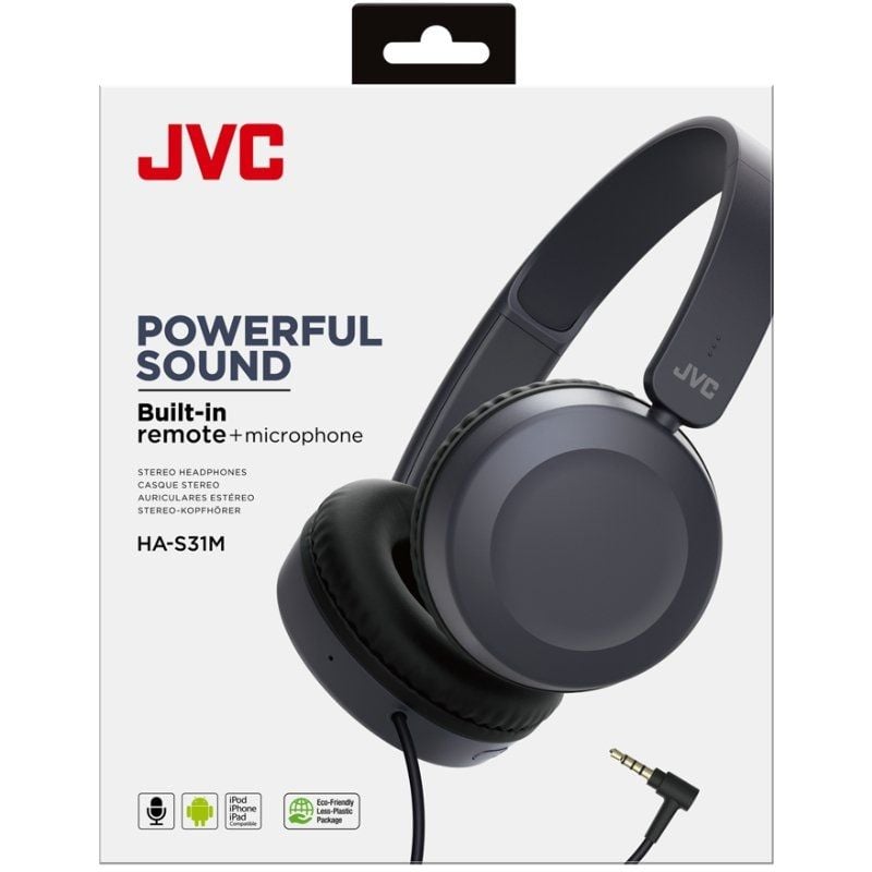 JVC Ha-s31m Auscultadores / com Microfone / Jack 3.5 / Azul