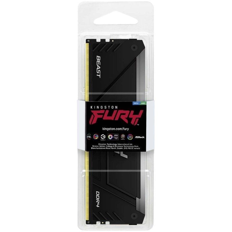 RAM Kingston FURY Beast RGB 16GB / DDR4 / 3200mhz / 1.35v / CL16 / DIMM